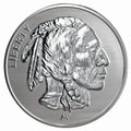 1 oz en argent pur 999 - Buffalo Indien Estampillé