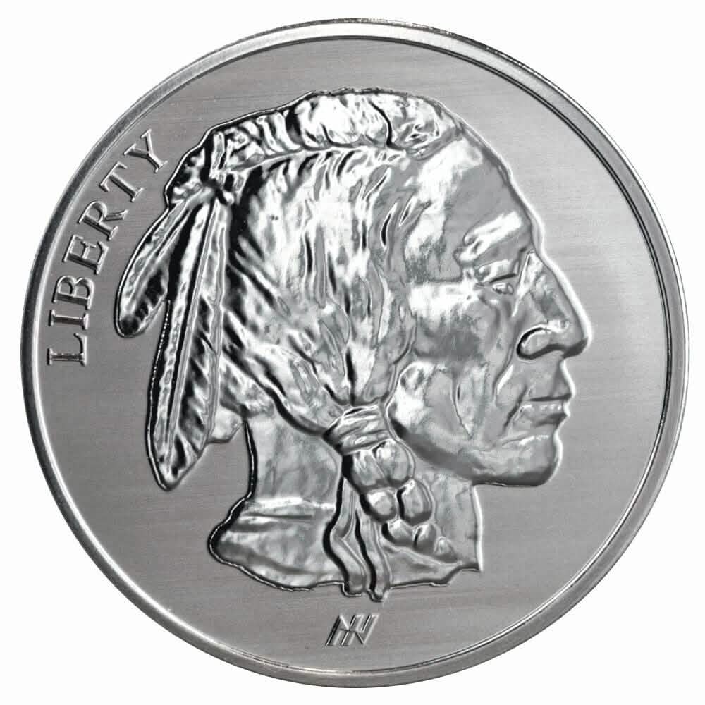 1 oz en argent pur 999 - Buffalo Indien Estampillé