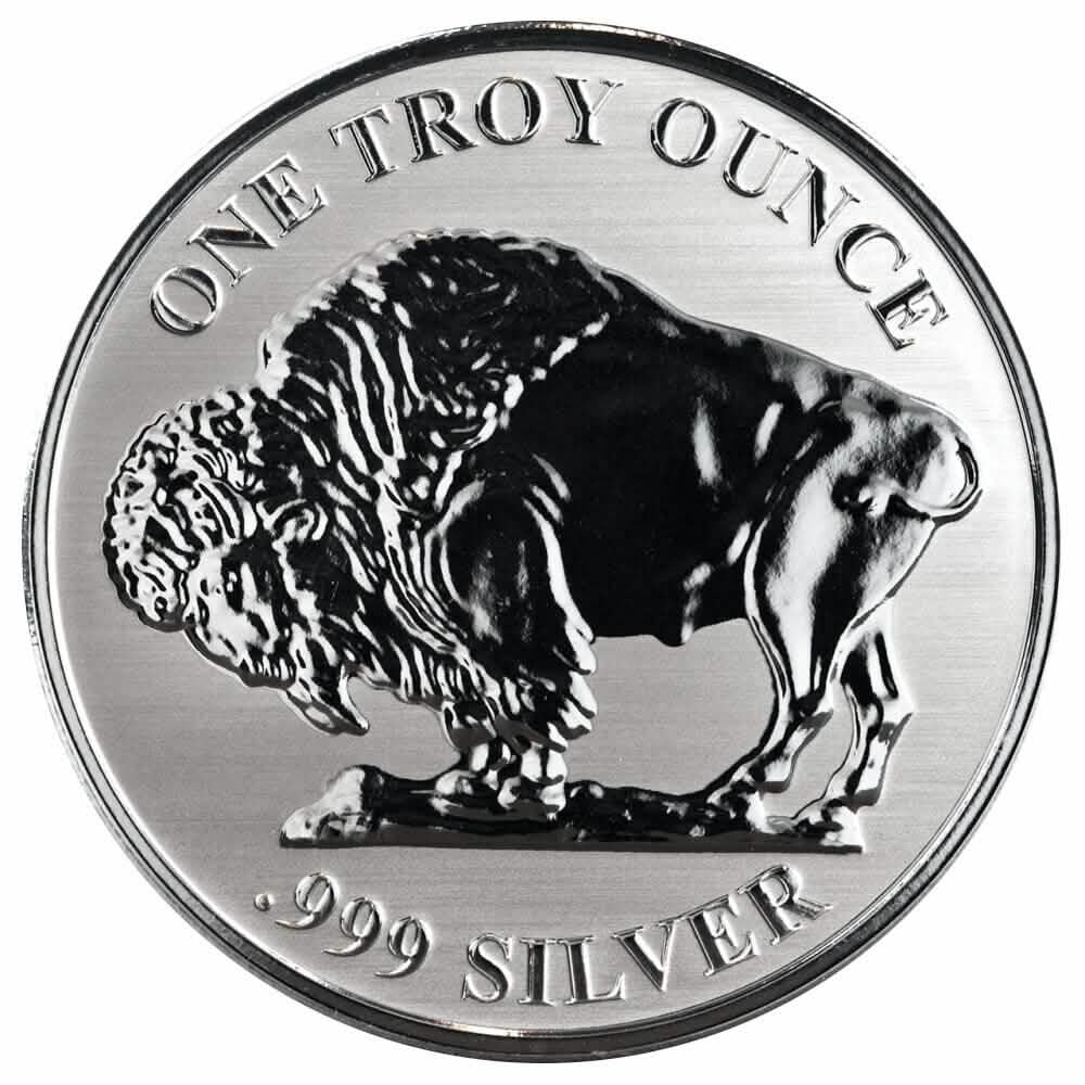 1 oz en argent pur 999 - Buffalo Indien Estampillé
