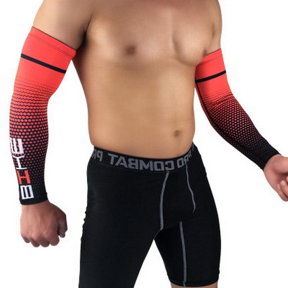1 paire de manchettes de protection UV pour hommes, idéales pour le cyclisme, la course, le vélo, le golf et les sports de plein air.