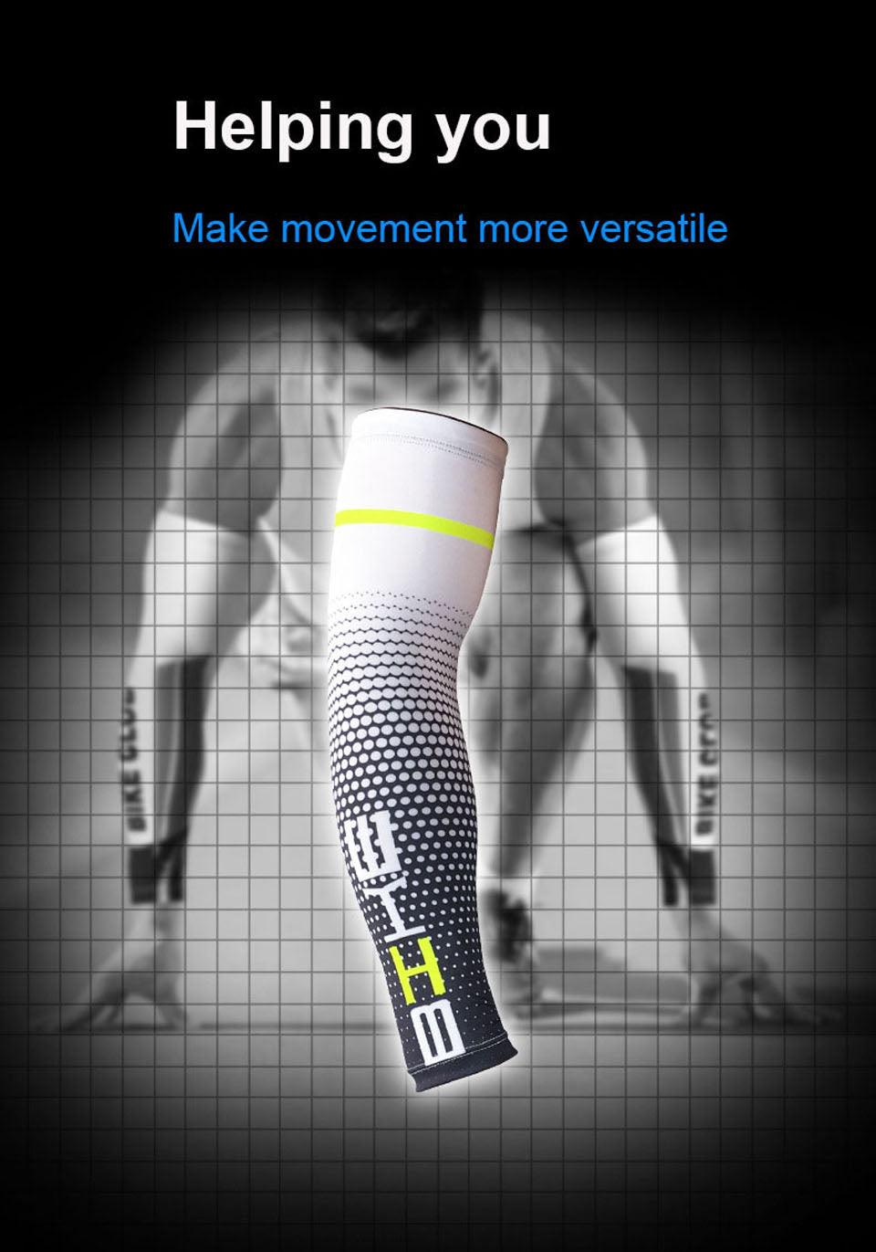 1 paire de manchettes de protection UV pour hommes, idéales pour le cyclisme, la course, le vélo, le golf et les sports de plein air.