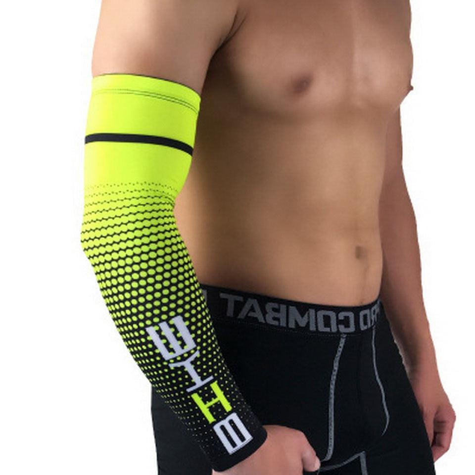 1 paire de manchettes de protection UV pour hommes, idéales pour le cyclisme, la course, le vélo, le golf et les sports de plein air.