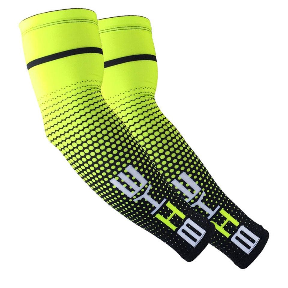 1 paire de manchettes de protection UV pour hommes, idéales pour le cyclisme, la course, le vélo, le golf et les sports de plein air.