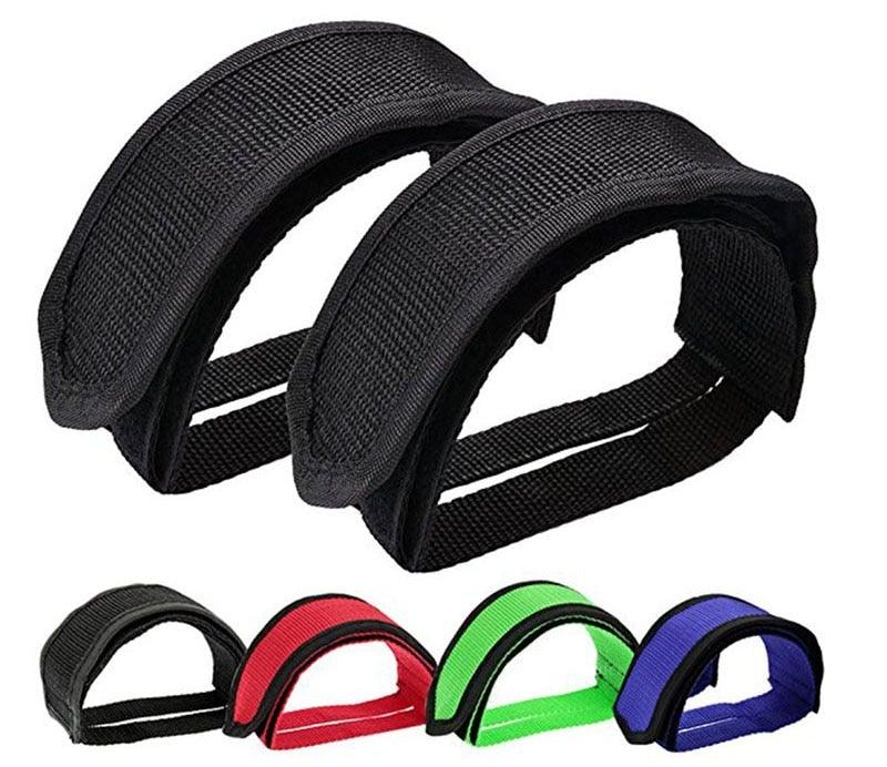 1 Paire de Sangles de Pédales de Vélo en Nylon, Sangle de Pied pour Pédale, Ruban Adhésif pour Pédales de Vélo, Sangle Fixe Universelle Anti-Dérapante Double Adhésive pour Pédales de Vélo Fixe, Accessoire de Cyclisme