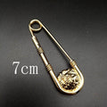 1 pc Alliage Double Tête de Lion Broche Épinglette Épingles de Sûreté à la Mode Femmes Fermeture de Taille Hommes Costume Veste Décoration Bijoux Rétro Double Tête de Lion Épingle de Sûreté Manteau Broche de Tempérament