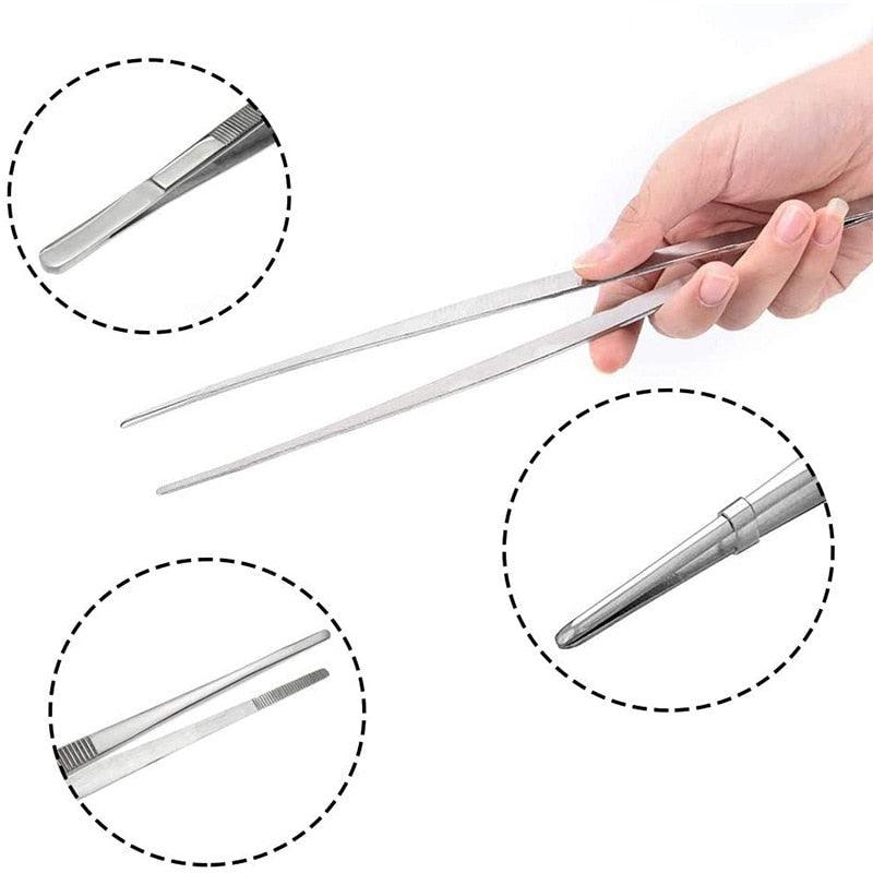 1 Pince à Barbecue, Pince de Cuisine en Acier Inoxydable, Pince à Buffet, Outil de Restaurant, Gadget de Cuisine, Pince à Barbecue en Acier Inoxydable