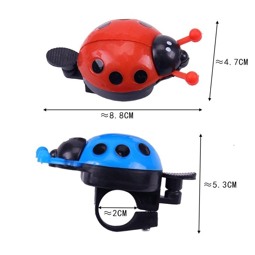 1 sonnette de vélo coccinelle pour vélo, jolie sonnette d'alarme pour enfant, accessoires de vélo, sonnette de dessin animé, sonnette de coccinelle mignonne pour vélo, avertisseur sonore, accessoires de vélo.