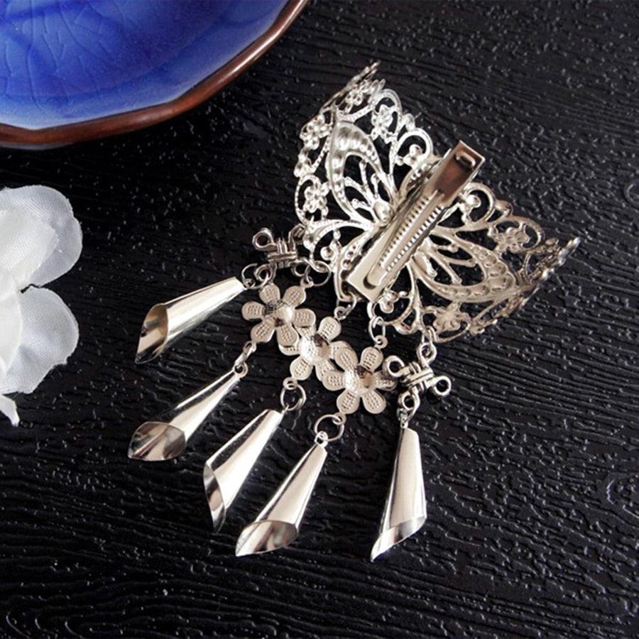 1 Pince à cheveux neuve de style chinois pour femme, épingle à cheveux cerise pour filles, coiffure élégante pour dames, coiffe de costume, accessoires de cheveux de mariage pour mariées et demoiselles d'honneur