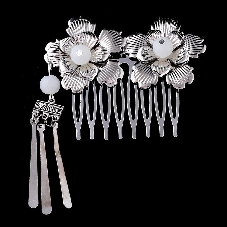 1 Pince à cheveux neuve de style chinois pour femme, épingle à cheveux cerise pour filles, coiffure élégante pour dames, coiffe de costume, accessoires de cheveux de mariage pour mariées et demoiselles d'honneur