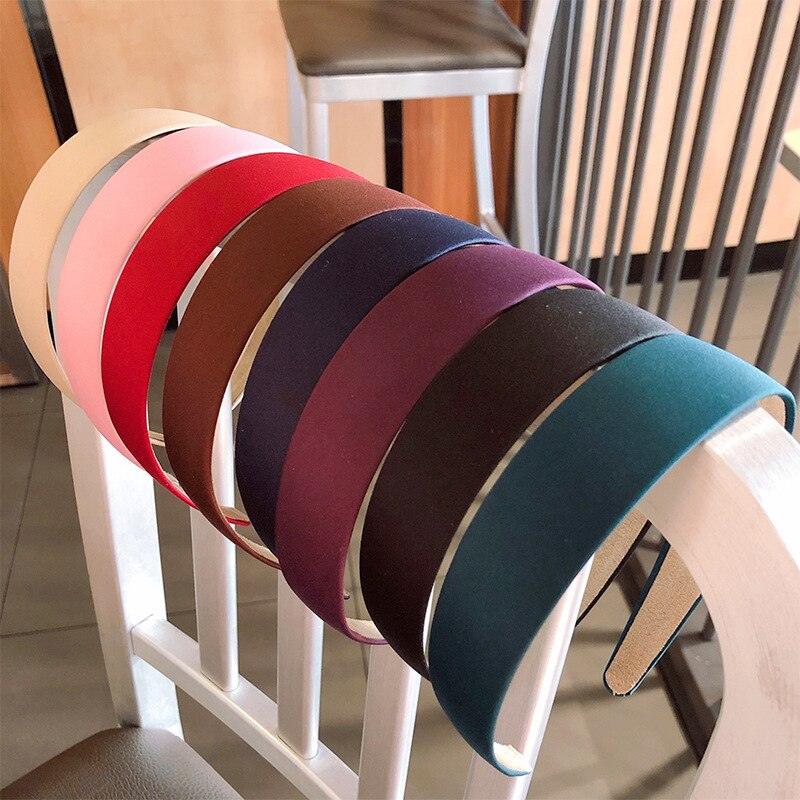1 serre-tête en plastique tendance en toile large, bandeau, coiffure, lunette, accessoires pour cheveux pour femme, bandeaux en résine recouverts de satin, accessoires capillaires magnifiques pour femmes