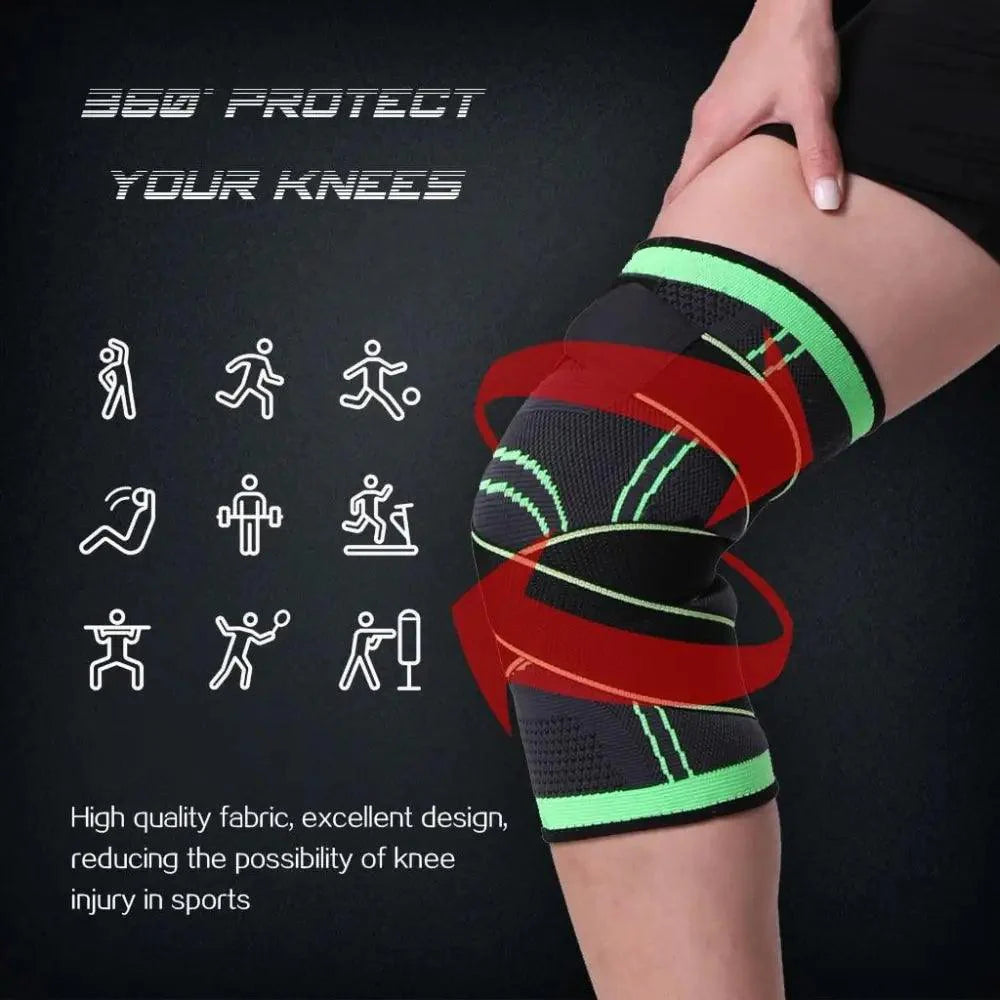 1PC Genouillère de Sport Hommes Coudière à Pression Élastique Genouillères Équipement de Fitness Protecteur Pour Sport Amélioration de la Circulation Soutien de Compression Pour les Douleurs Articulaires