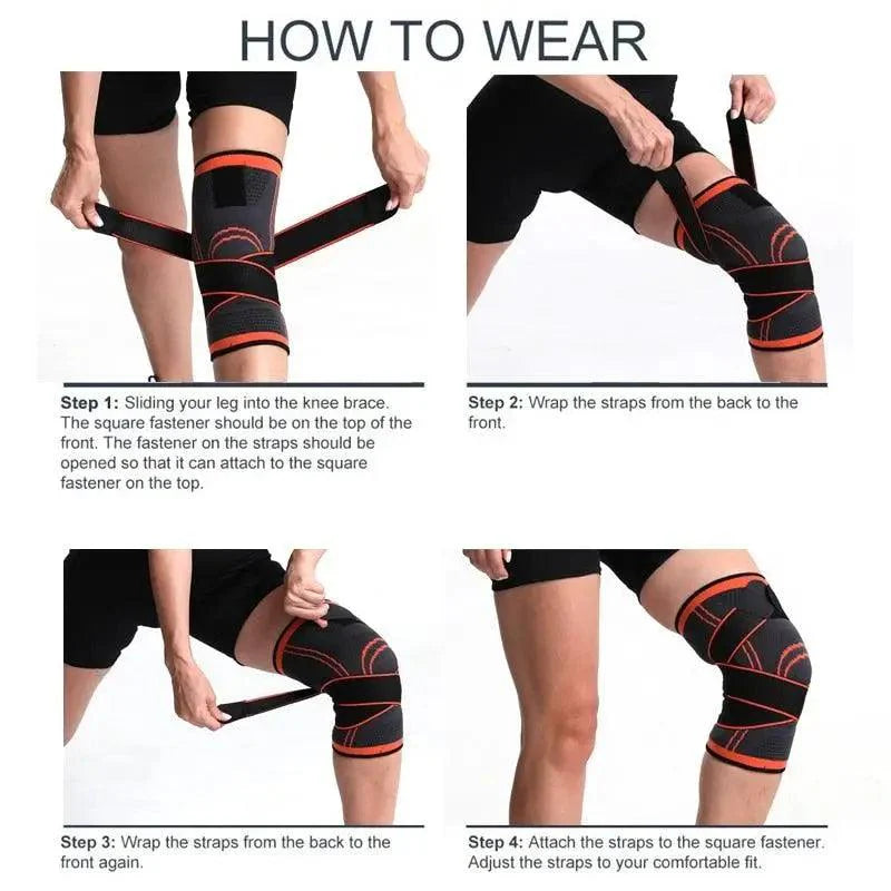 1PC Genouillère de Sport Hommes Coudière à Pression Élastique Genouillères Équipement de Fitness Protecteur Pour Sport Amélioration de la Circulation Soutien de Compression Pour les Douleurs Articulaires