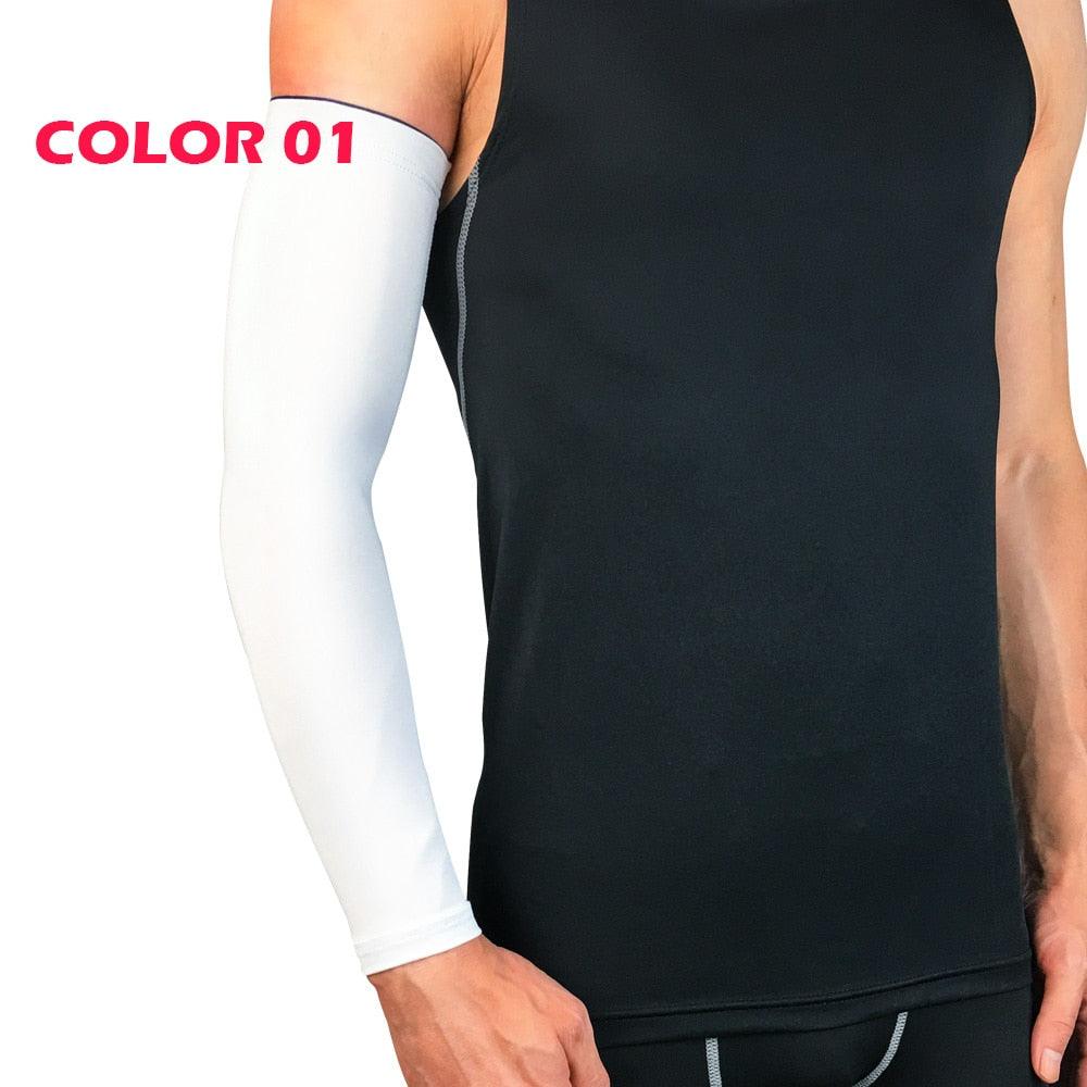 1 protège-bras élastique de sport professionnel, manchons de compression pour vélo, moto, basketball, volleyball, brassard, coudières de sport, manchettes de bras, couvre-bras pour entraînement en extérieur