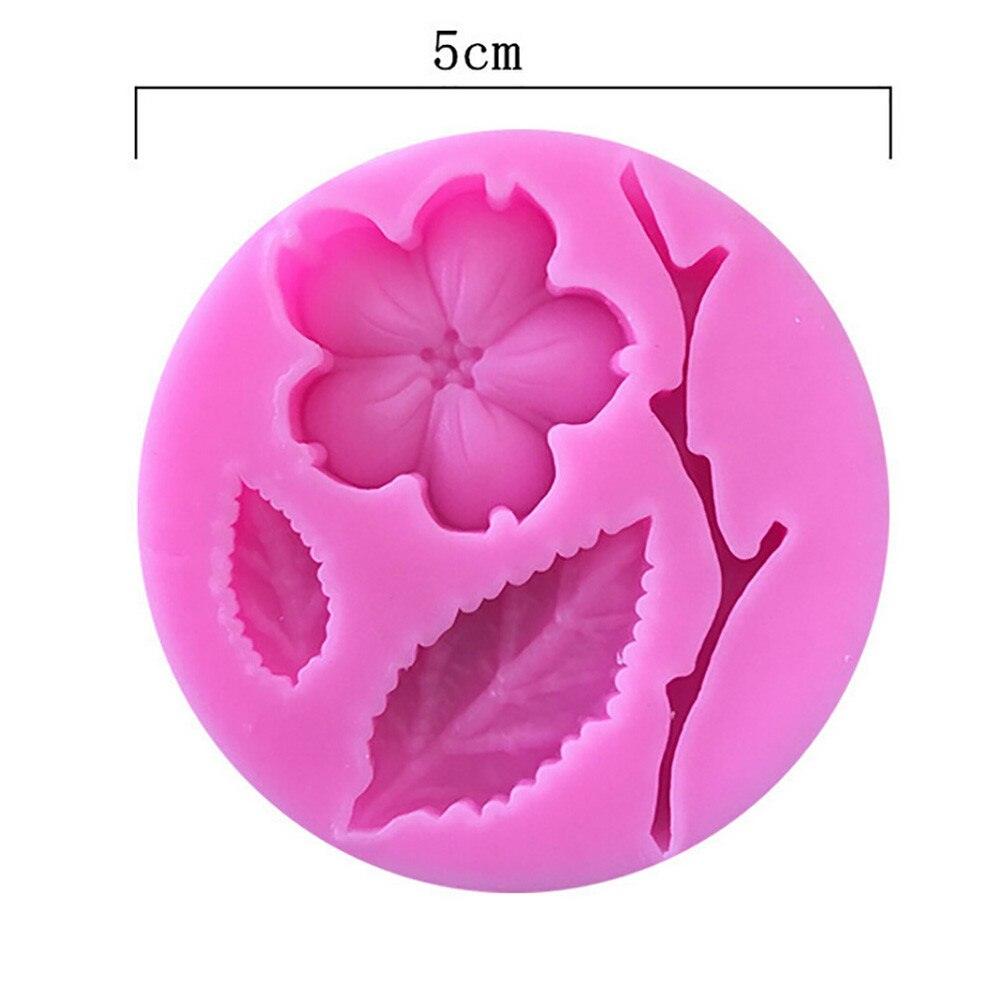 1 moule en silicone fleur en forme de fleur de pêcher, moule à fondant, pâtisserie, barre de bonbons, moule à gâteau, décoration, accessoires de cuisson cuisine, moules en silicone en forme de fleur de pêcher pour la cuisson