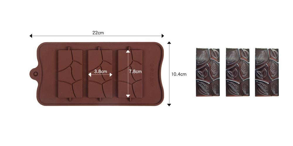 1 PCS Moule en Silicone 12 Cellules, Moule à Chocolat, Moule à Barres de Bonbons Fondant, Décoration de Gâteaux, Accessoires de Cuisson de Cuisine, Moules en Silicone pour Chocolat, Barre Protéinée, Barre de Bonbons
