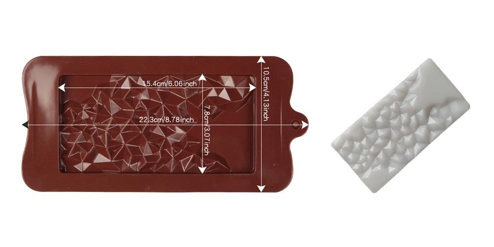 1 PCS Moule en Silicone 12 Cellules, Moule à Chocolat, Moule à Barres de Bonbons Fondant, Décoration de Gâteaux, Accessoires de Cuisson de Cuisine, Moules en Silicone pour Chocolat, Barre Protéinée, Barre de Bonbons