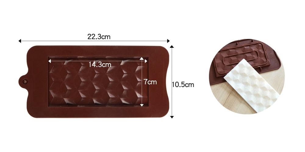 1 PCS Moule en Silicone 12 Cellules, Moule à Chocolat, Moule à Barres de Bonbons Fondant, Décoration de Gâteaux, Accessoires de Cuisson de Cuisine, Moules en Silicone pour Chocolat, Barre Protéinée, Barre de Bonbons