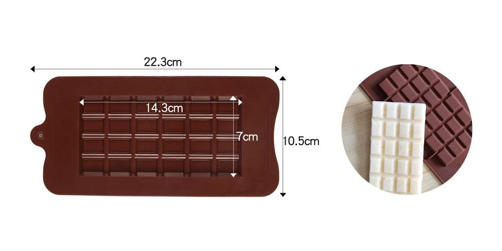 1 PCS Moule en Silicone 12 Cellules, Moule à Chocolat, Moule à Barres de Bonbons Fondant, Décoration de Gâteaux, Accessoires de Cuisson de Cuisine, Moules en Silicone pour Chocolat, Barre Protéinée, Barre de Bonbons