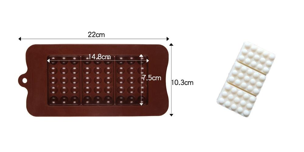 1 PCS Moule en Silicone 12 Cellules, Moule à Chocolat, Moule à Barres de Bonbons Fondant, Décoration de Gâteaux, Accessoires de Cuisson de Cuisine, Moules en Silicone pour Chocolat, Barre Protéinée, Barre de Bonbons
