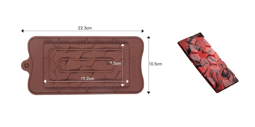 1 PCS Moule en Silicone 12 Cellules, Moule à Chocolat, Moule à Barres de Bonbons Fondant, Décoration de Gâteaux, Accessoires de Cuisson de Cuisine, Moules en Silicone pour Chocolat, Barre Protéinée, Barre de Bonbons