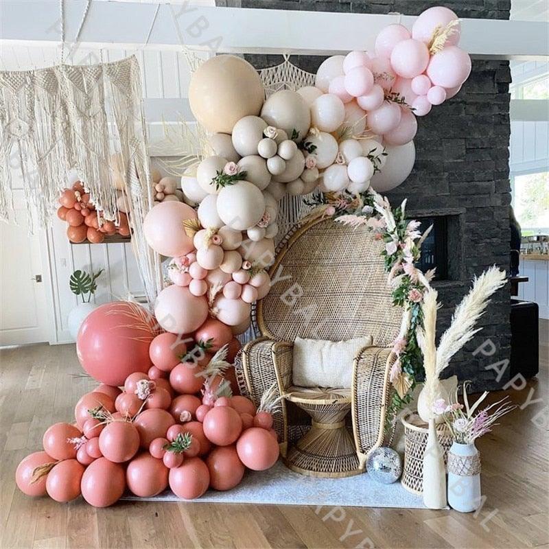 1 ensemble de ballons de luxe rose violet pour décorations de fête d'anniversaire, mariage, décorations de fête prénatale pour fille
