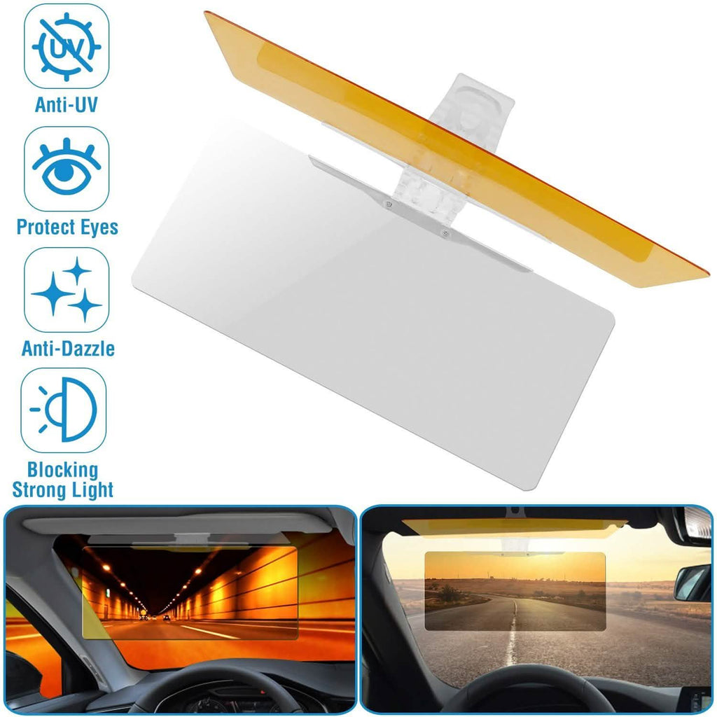 Pare-soleil de voiture 2 en 1 anti-éblouissement