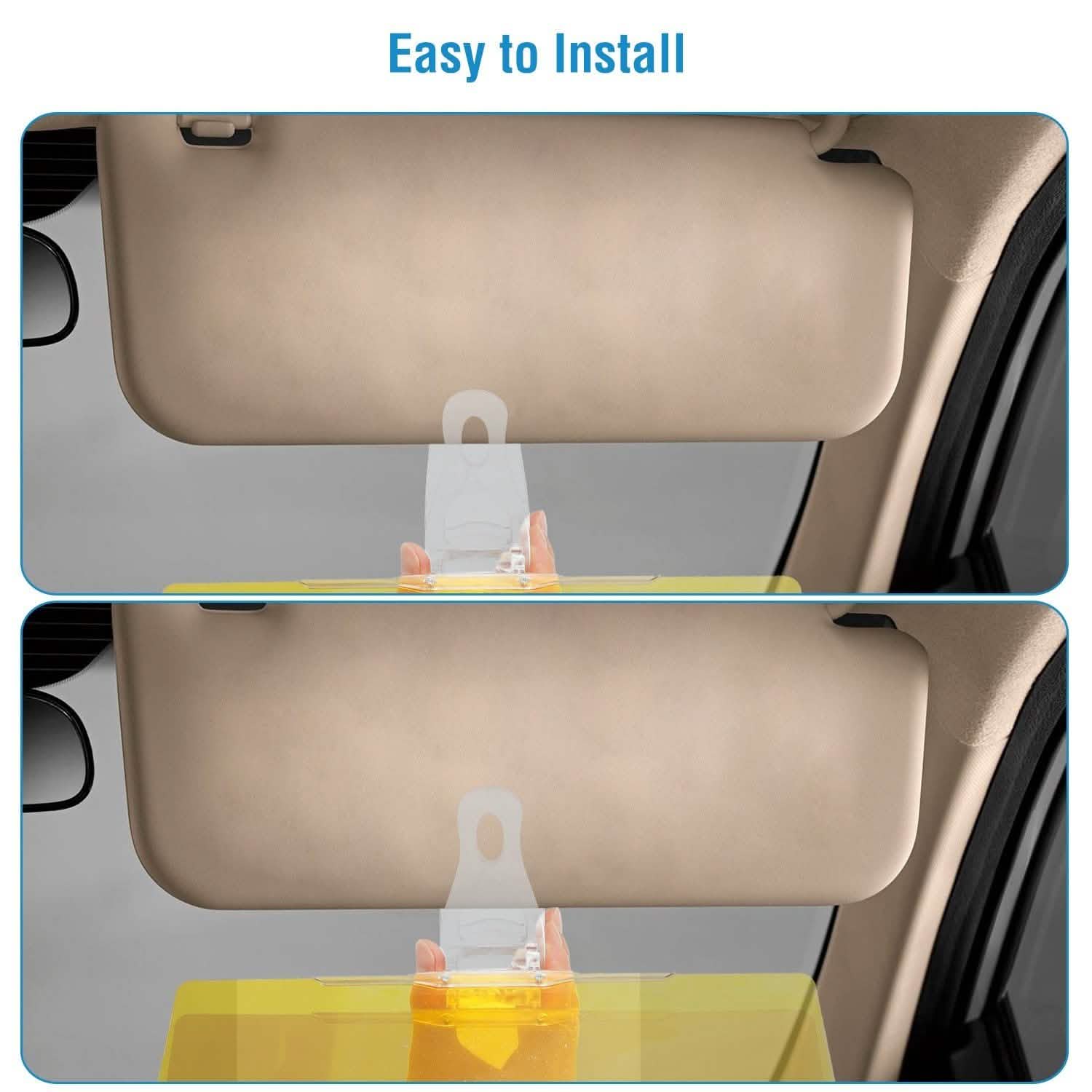Pare-soleil de voiture 2 en 1 anti-éblouissement