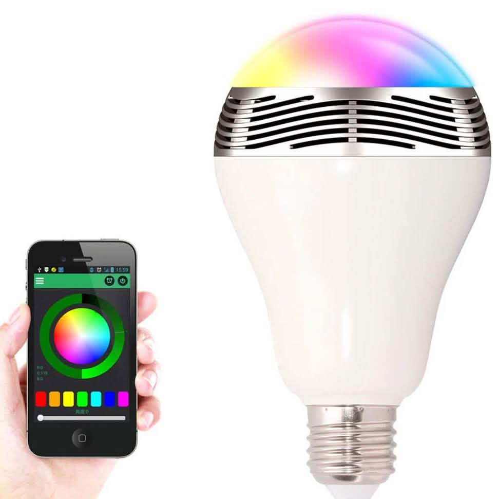 Ampoule LED/Haut-parleur Bluetooth 2-en-1