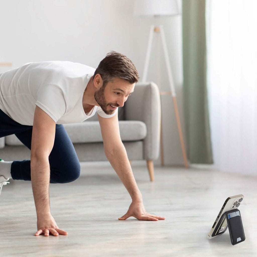 Portefeuille magnétique 2-en-1 et support de téléphone