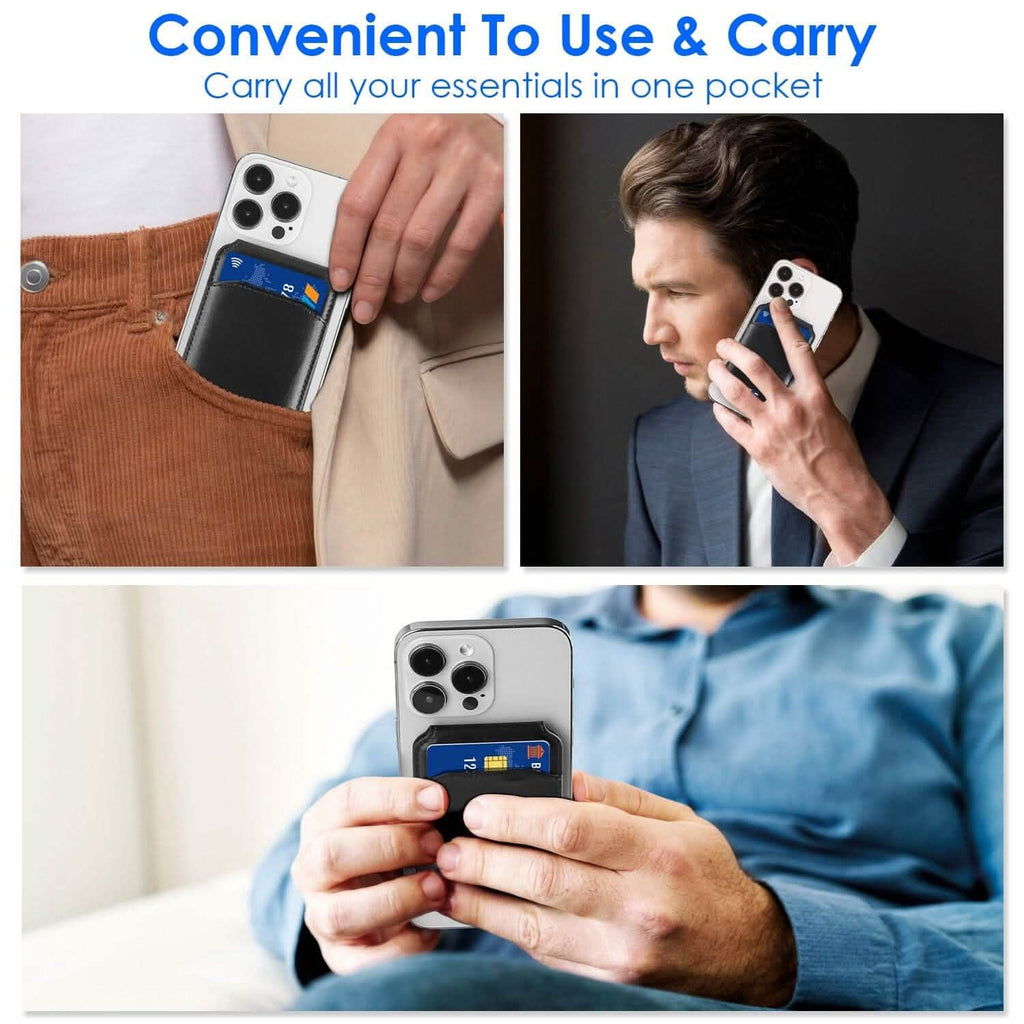 Portefeuille magnétique 2-en-1 et support de téléphone