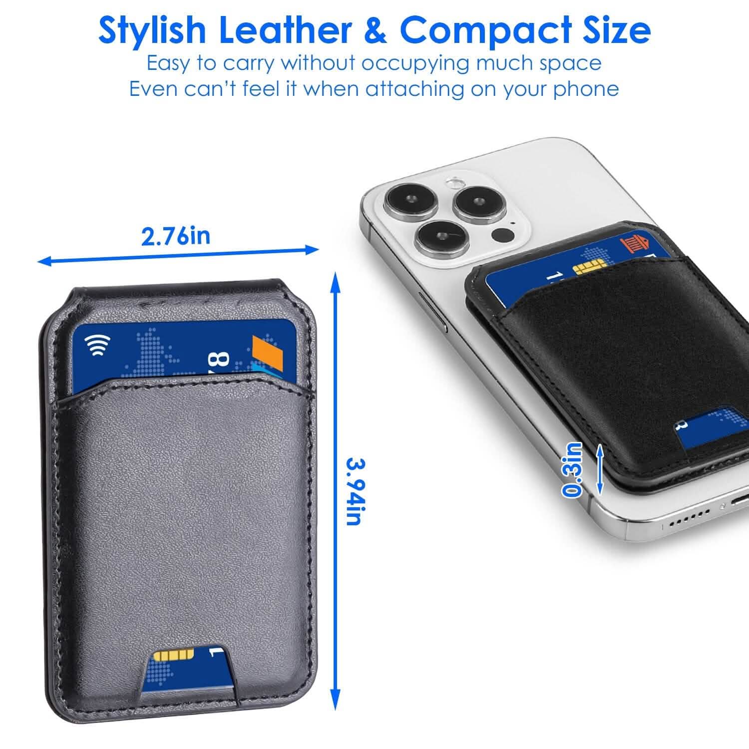 Portefeuille magnétique 2-en-1 et support de téléphone