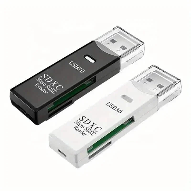 Lecteur de cartes multiples 2-en-1 USB 3.0 Adaptateur de lecteur flash de carte mémoire Micro SD TF