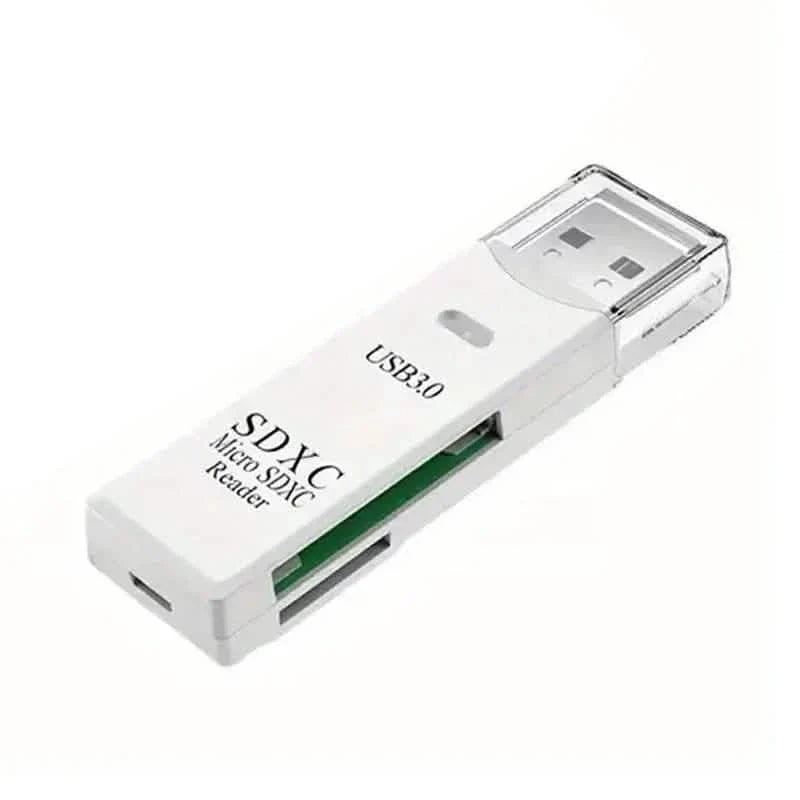 Lecteur de cartes multiples 2-en-1 USB 3.0 Adaptateur de lecteur flash de carte mémoire Micro SD TF