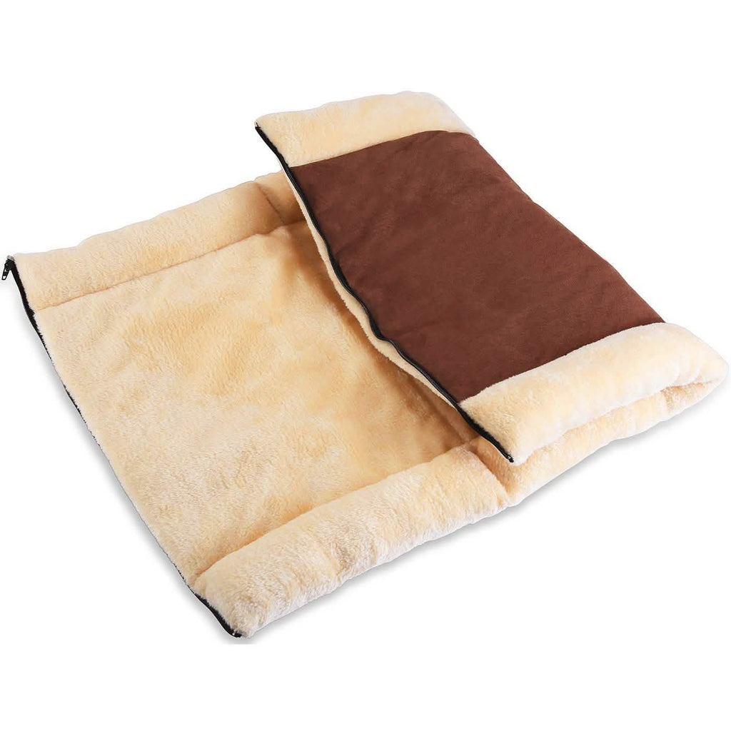 Niche/tapis polaire 2-en-1 pour chats et chiens