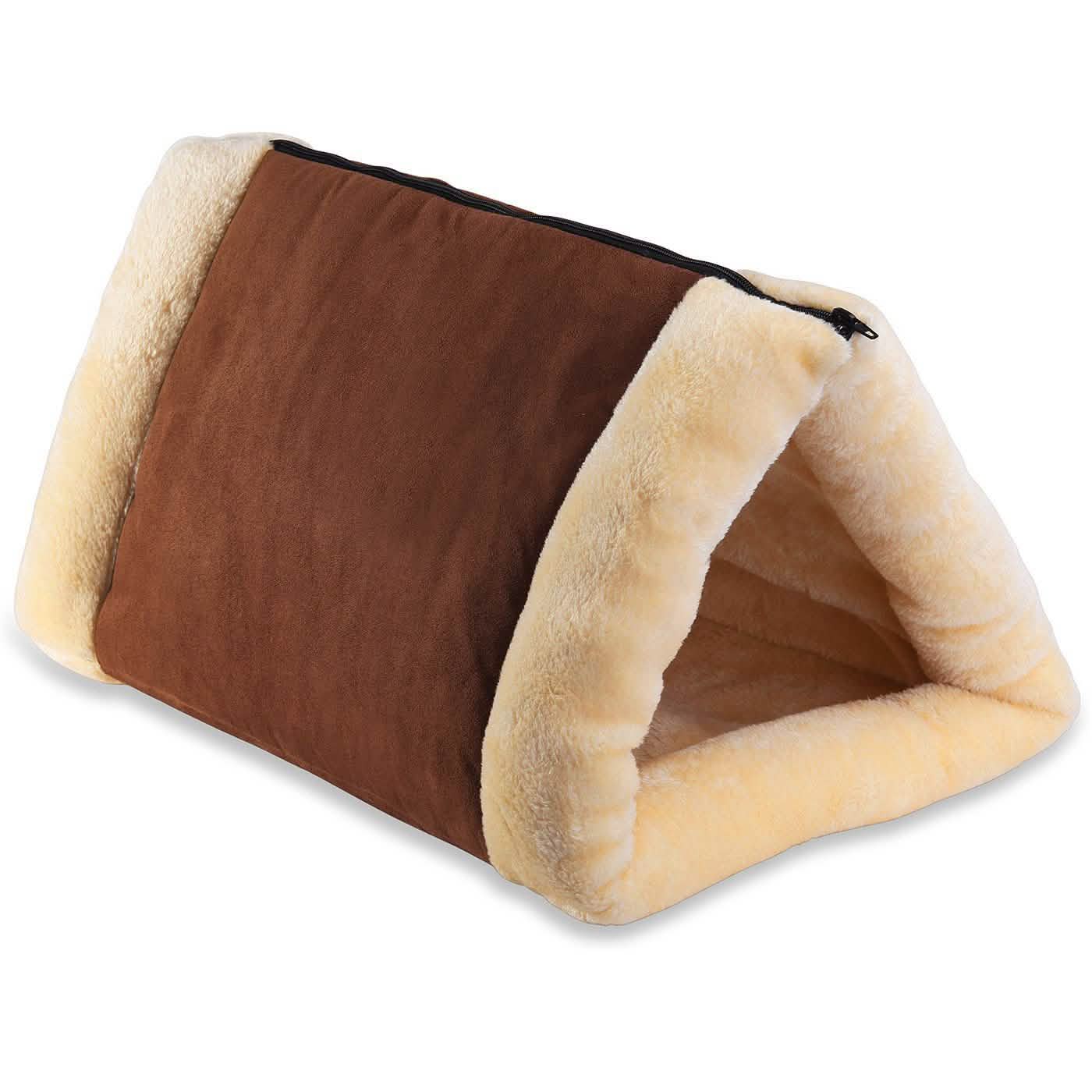 Niche/tapis polaire 2-en-1 pour chats et chiens