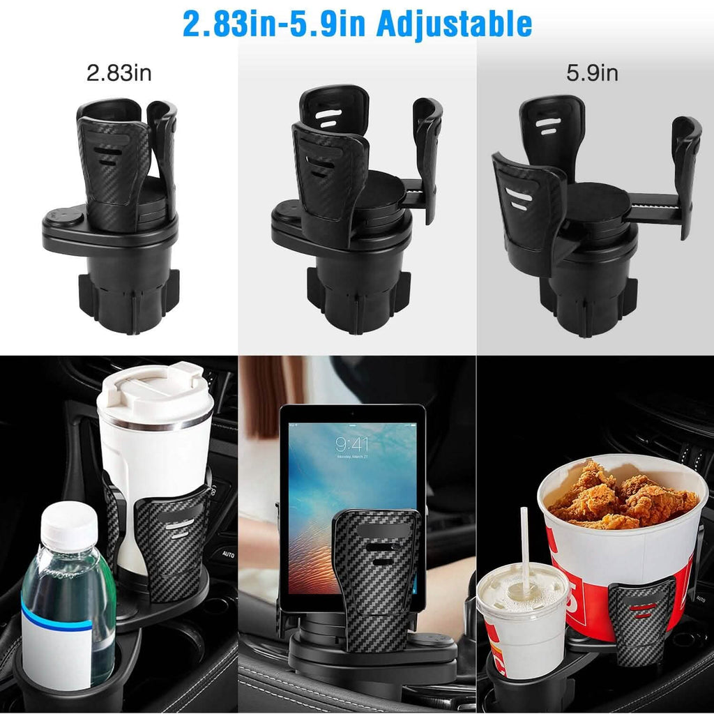 Support de téléphone universel 2-en-1 pour porte-gobelet de voiture