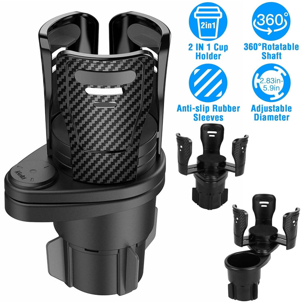 Support de téléphone universel 2-en-1 pour porte-gobelet de voiture