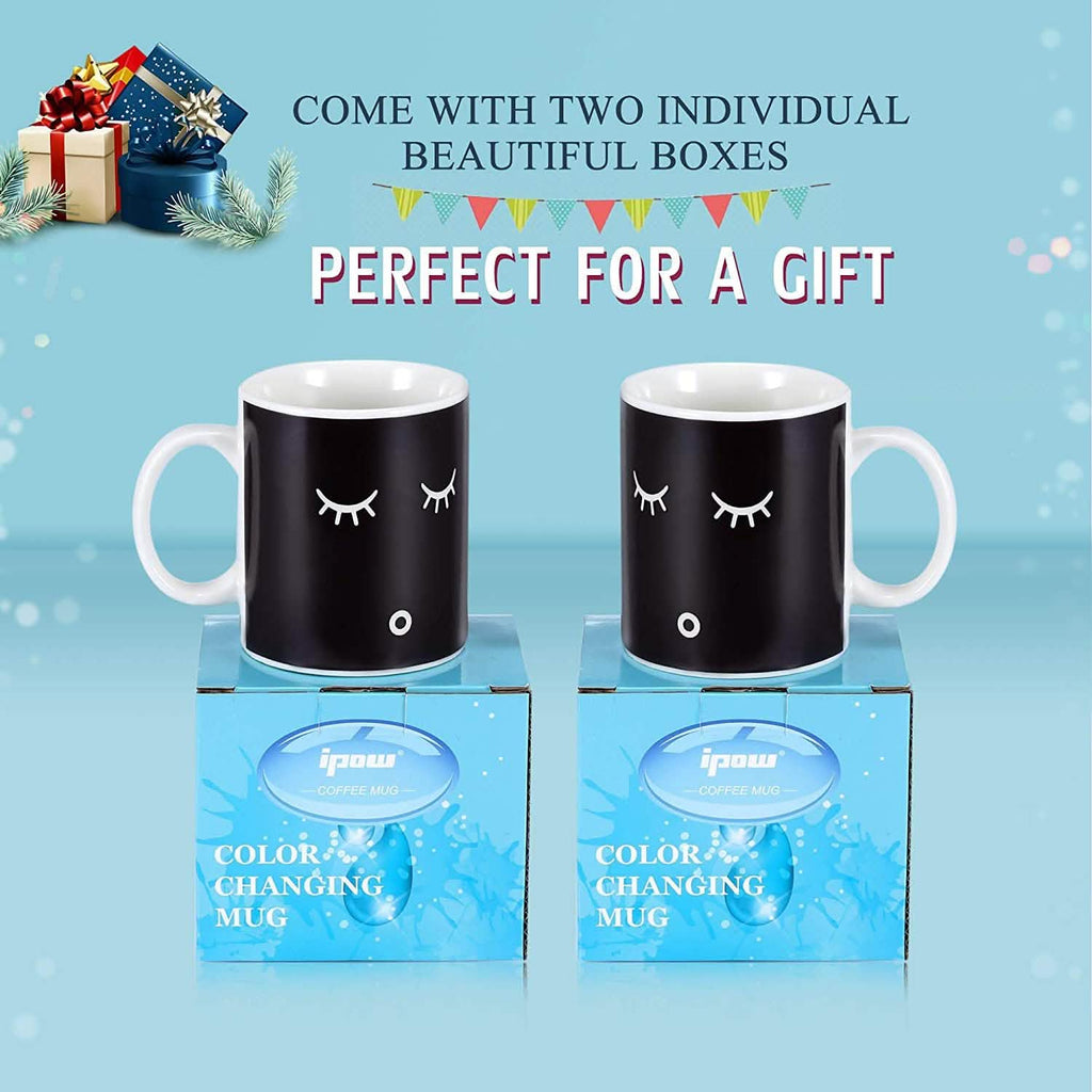 Lot de 2 : Tasse magique à changement de couleur de 355 ml