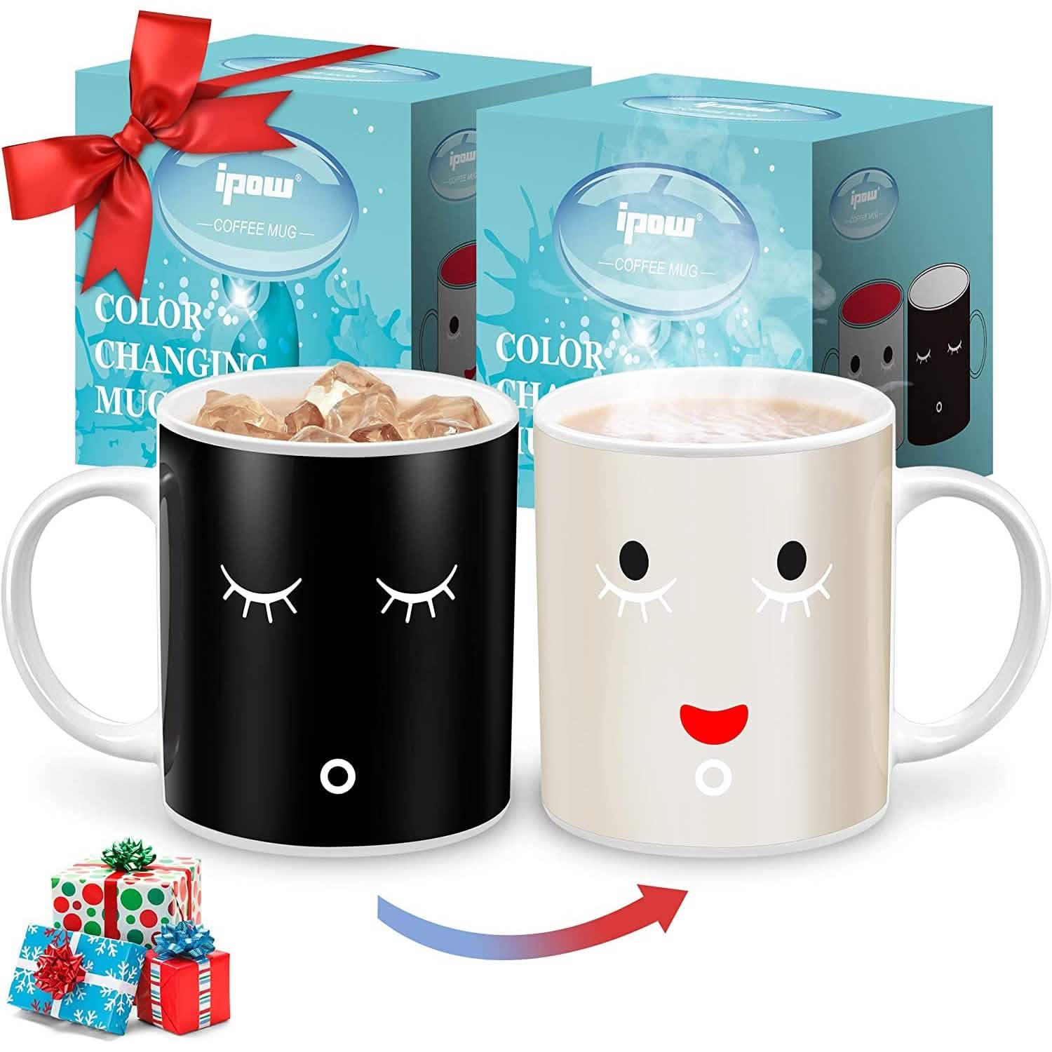 Lot de 2 : Tasse magique à changement de couleur de 355 ml