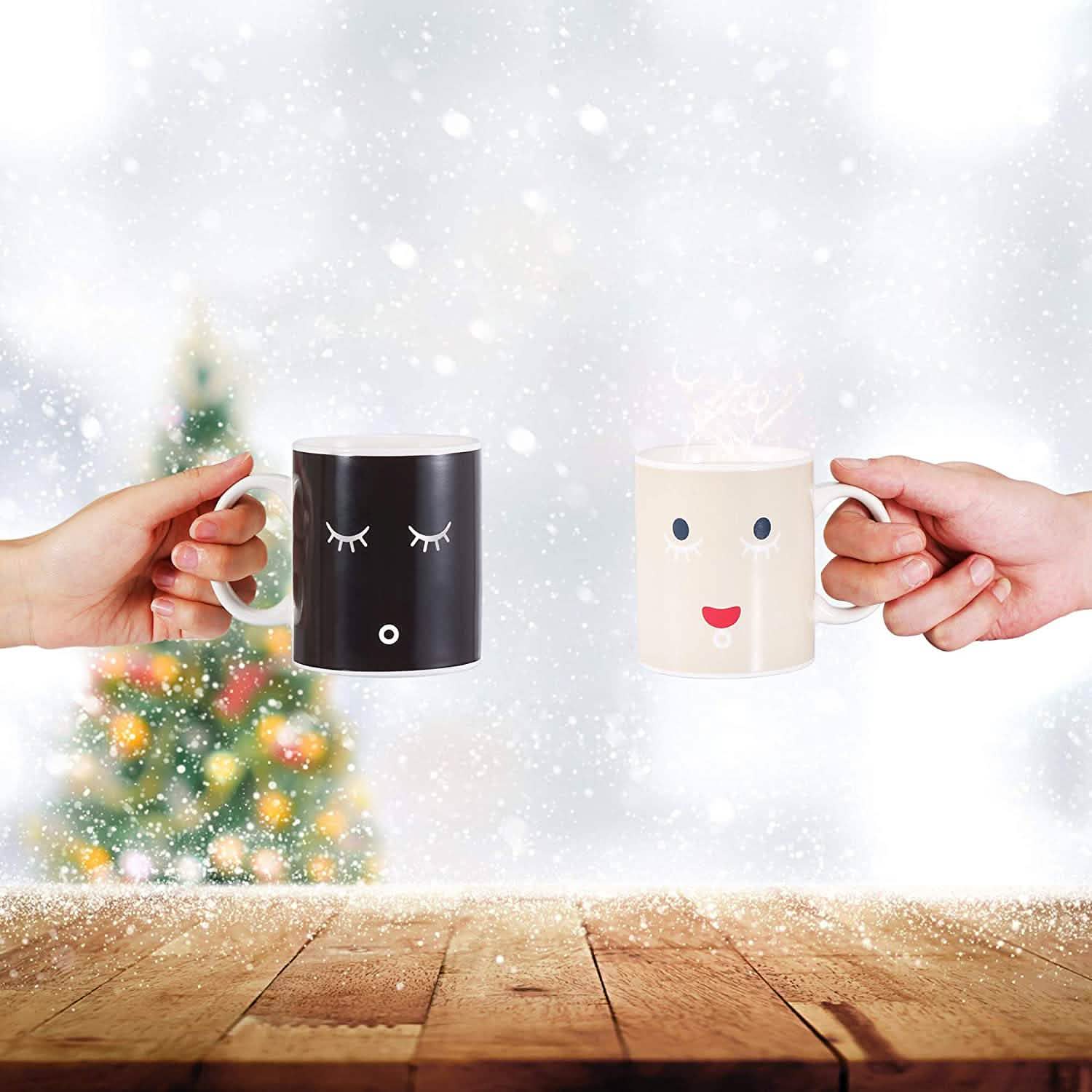 Lot de 2 : Tasse magique à changement de couleur de 355 ml