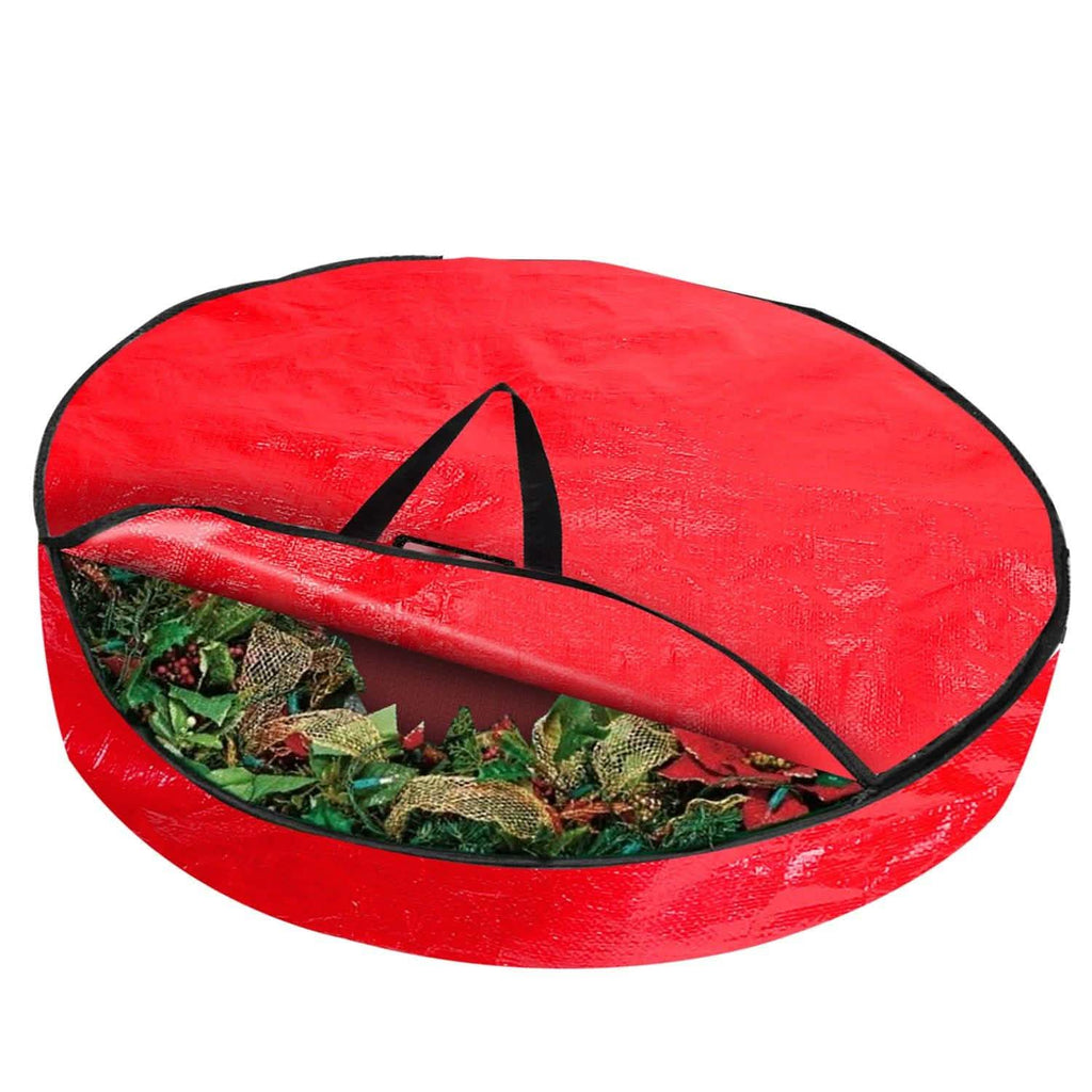 Lot de 2 : Housse de rangement pour couronne de Noël 76 cm 88L