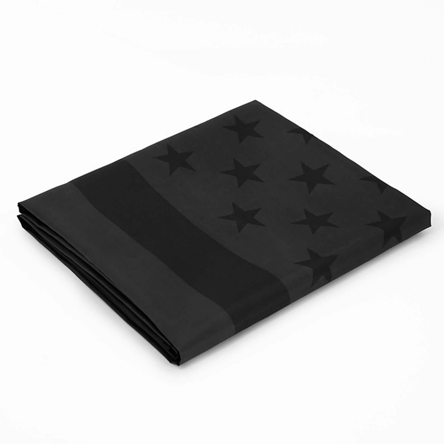 Paquet de 2 : Drapeau américain entièrement noir de 0,9 x 1,5 m