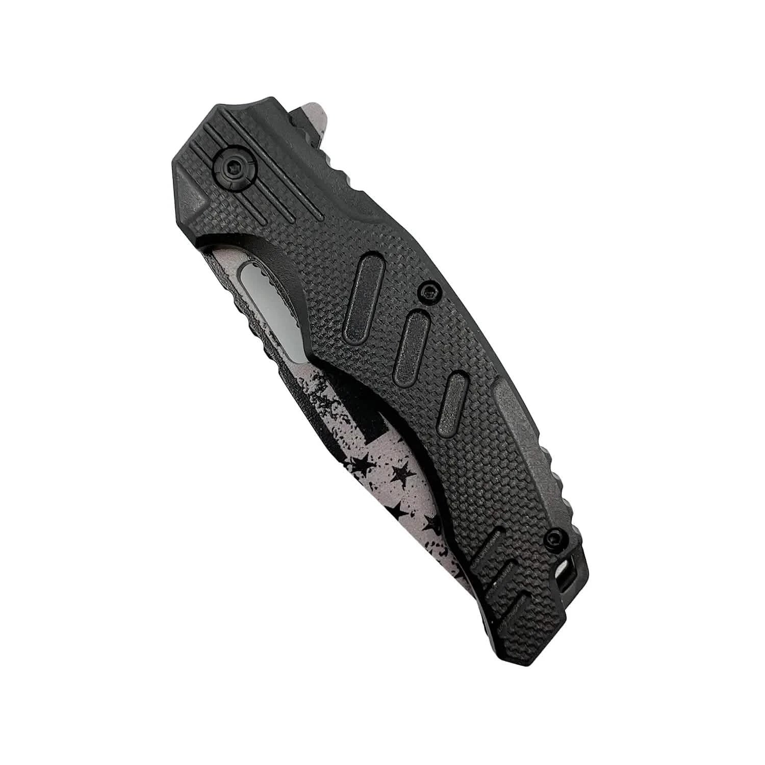 Paquet de 2 : Lame Tanto drapeau américain 4,75" avec manche en ABS