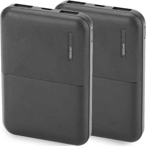 Lot de 2 : Batterie externe 5000 mAh