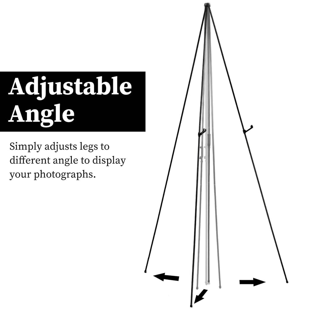 Lot de 2 : Chevalet trépied pliable en A de 155 cm en alliage de fer