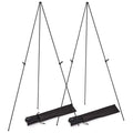 Lot de 2 : Chevalet trépied pliable en A de 155 cm en alliage de fer