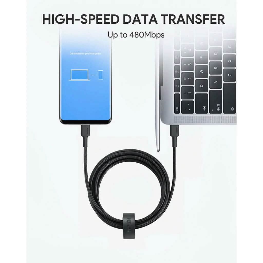 Lot de 2 : Câble USB C CB-CD28 de 2 m, câble USB C vers USB C