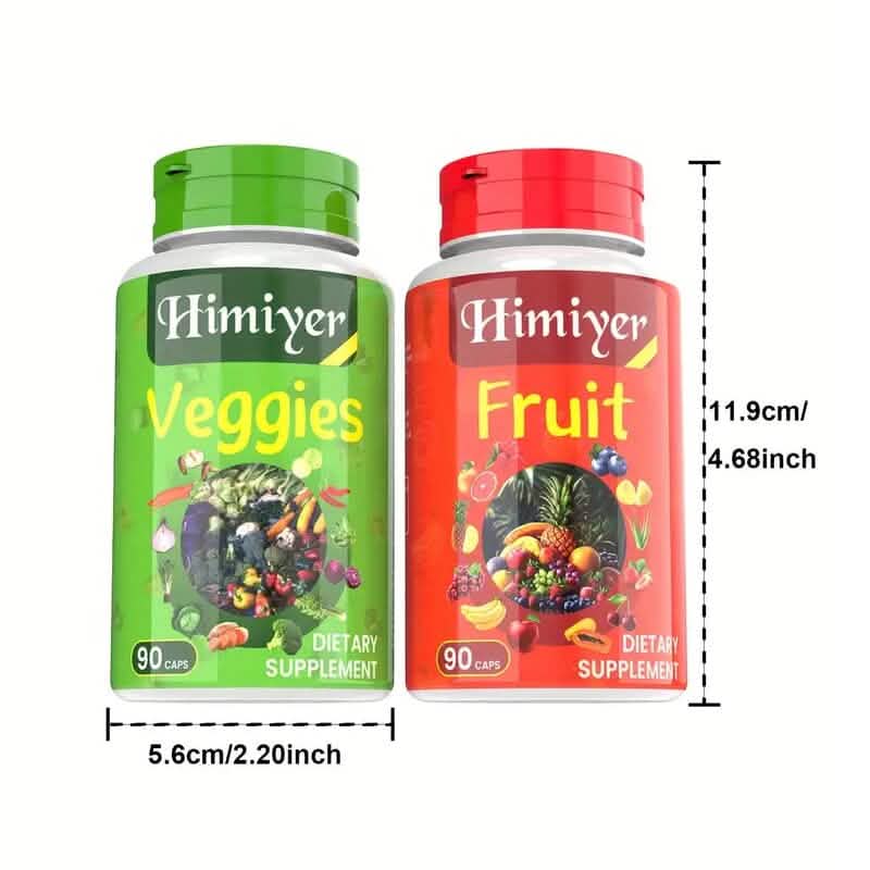 Paquet de 2 : Lot de suppléments de fruits et légumes pour 90 jours