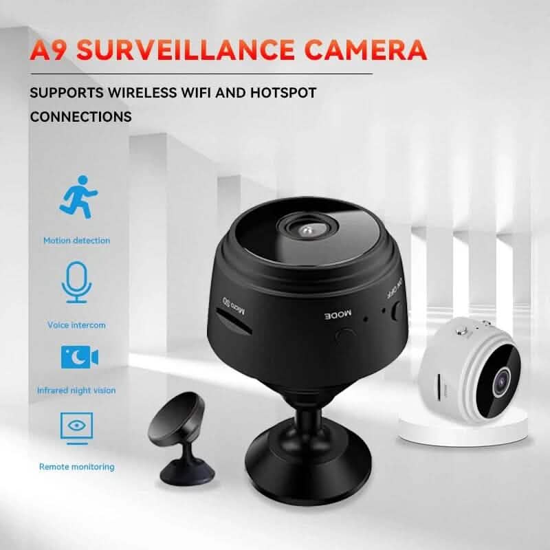 Lot de 2 : Mini caméra A9 HD 720P WiFi 2.4G Caméra IP