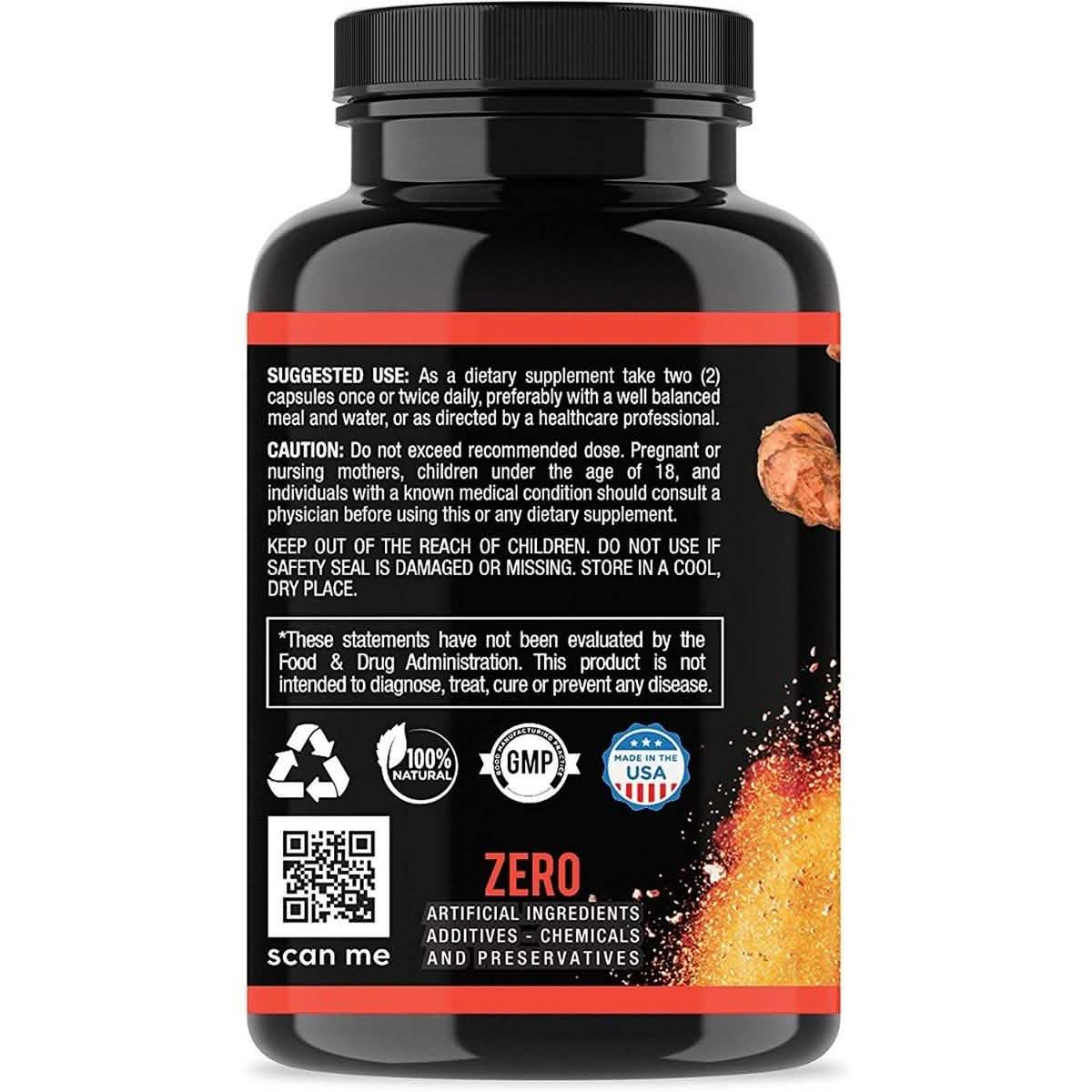 Lot de 2 : Vinaigre de cidre de pomme, betterave, curcuma et gingembre en capsules Angry Supplements